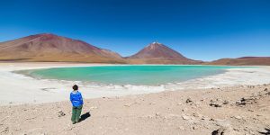 Laguna Verde in Bolivia, Latin America