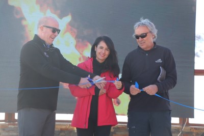 Beatriz Román, Directrice Nationale de SERNATUR à la cérémonie de lancement de la saison d’hiver de l’Association des Centres de Ski du Chili (Serntur)