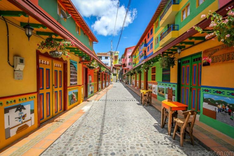 Village de Guatape en Colombie